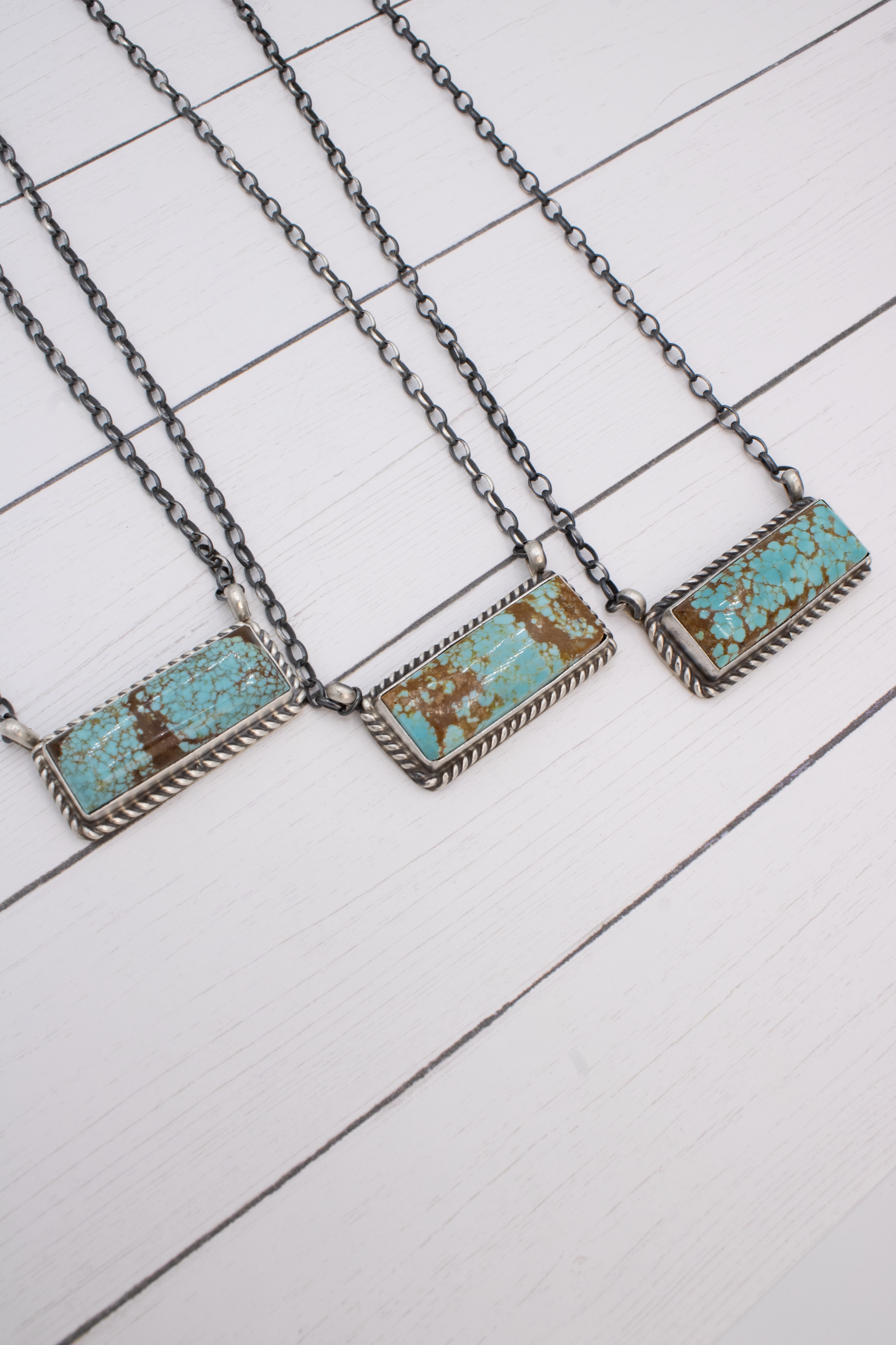 #8 Turquoise Bar Necklace