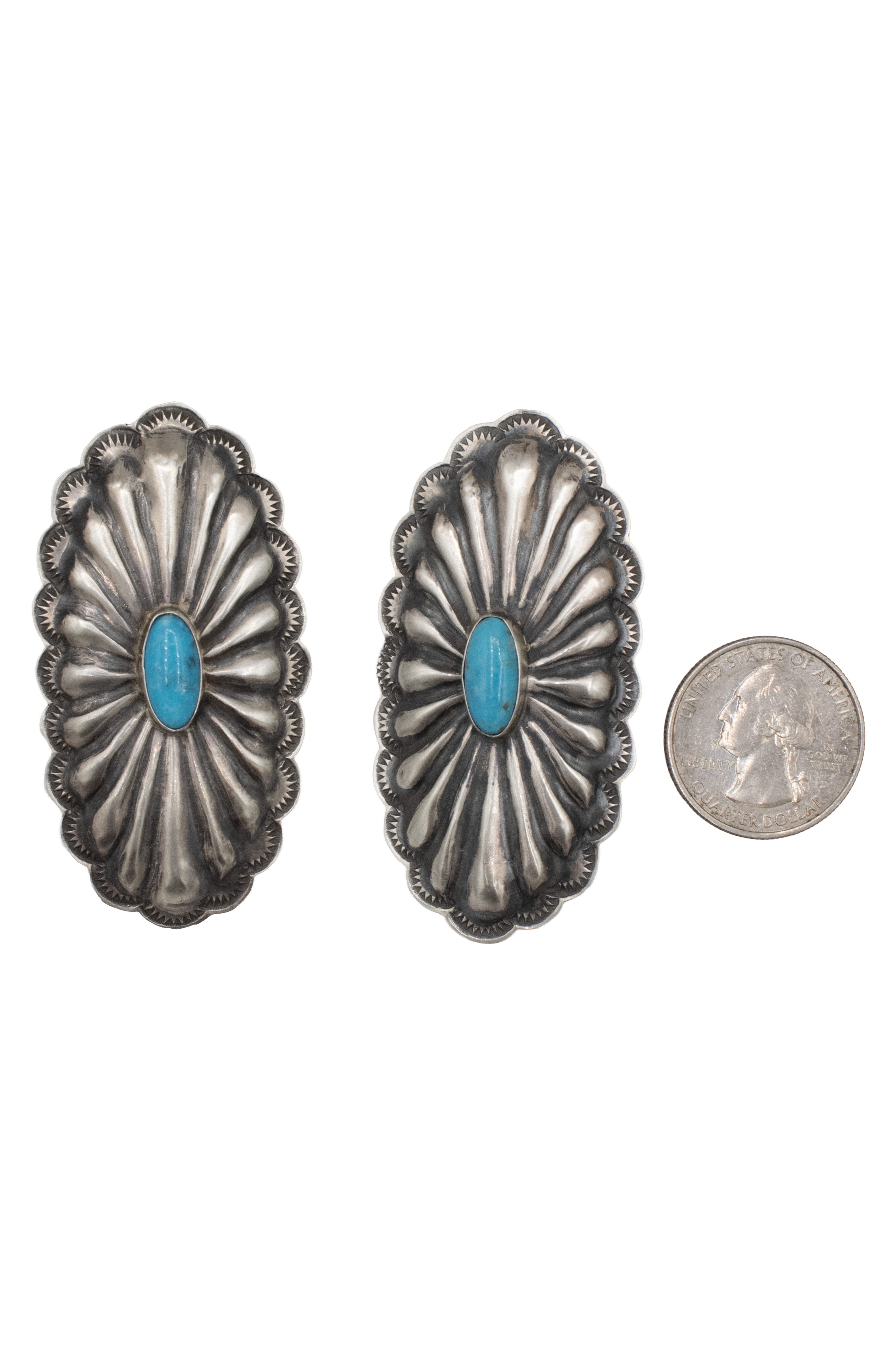 Concho Stamped Earring