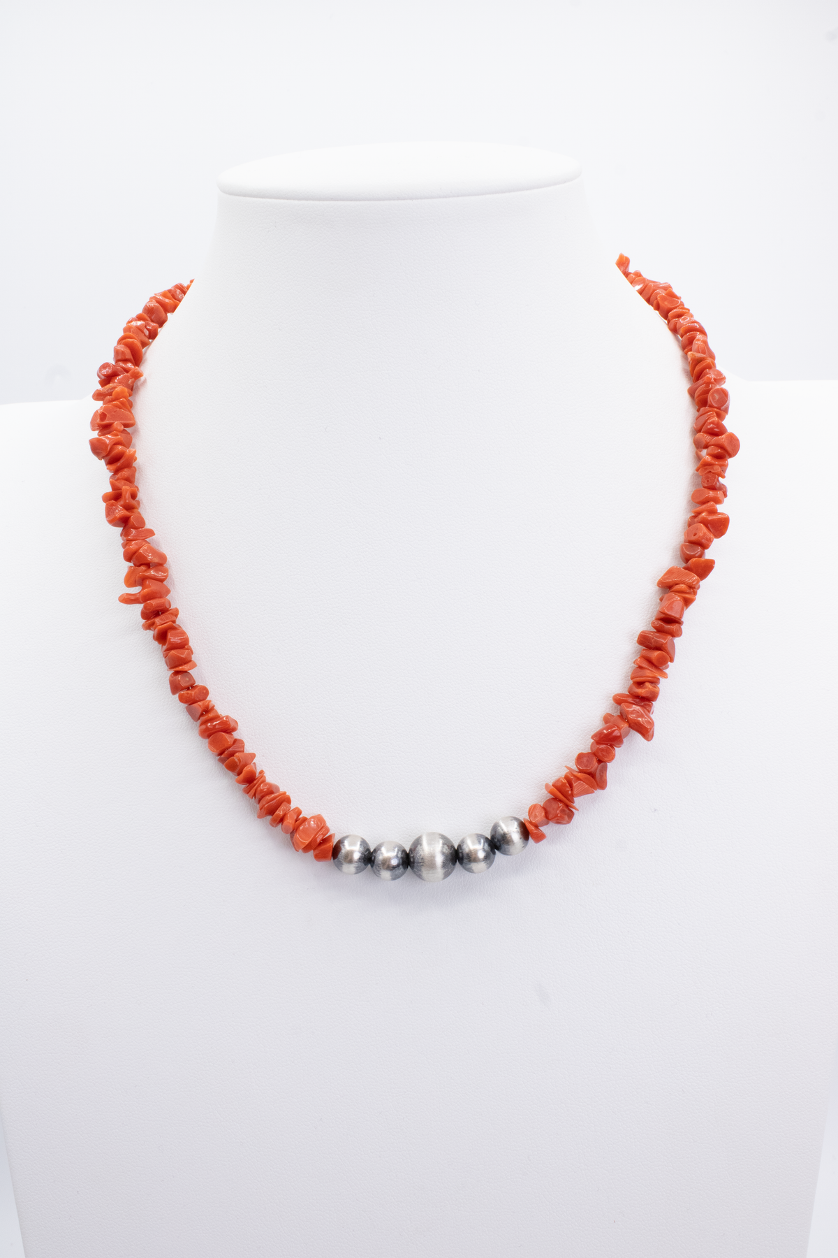 Mediterranean Coral Chips w/ Pearls