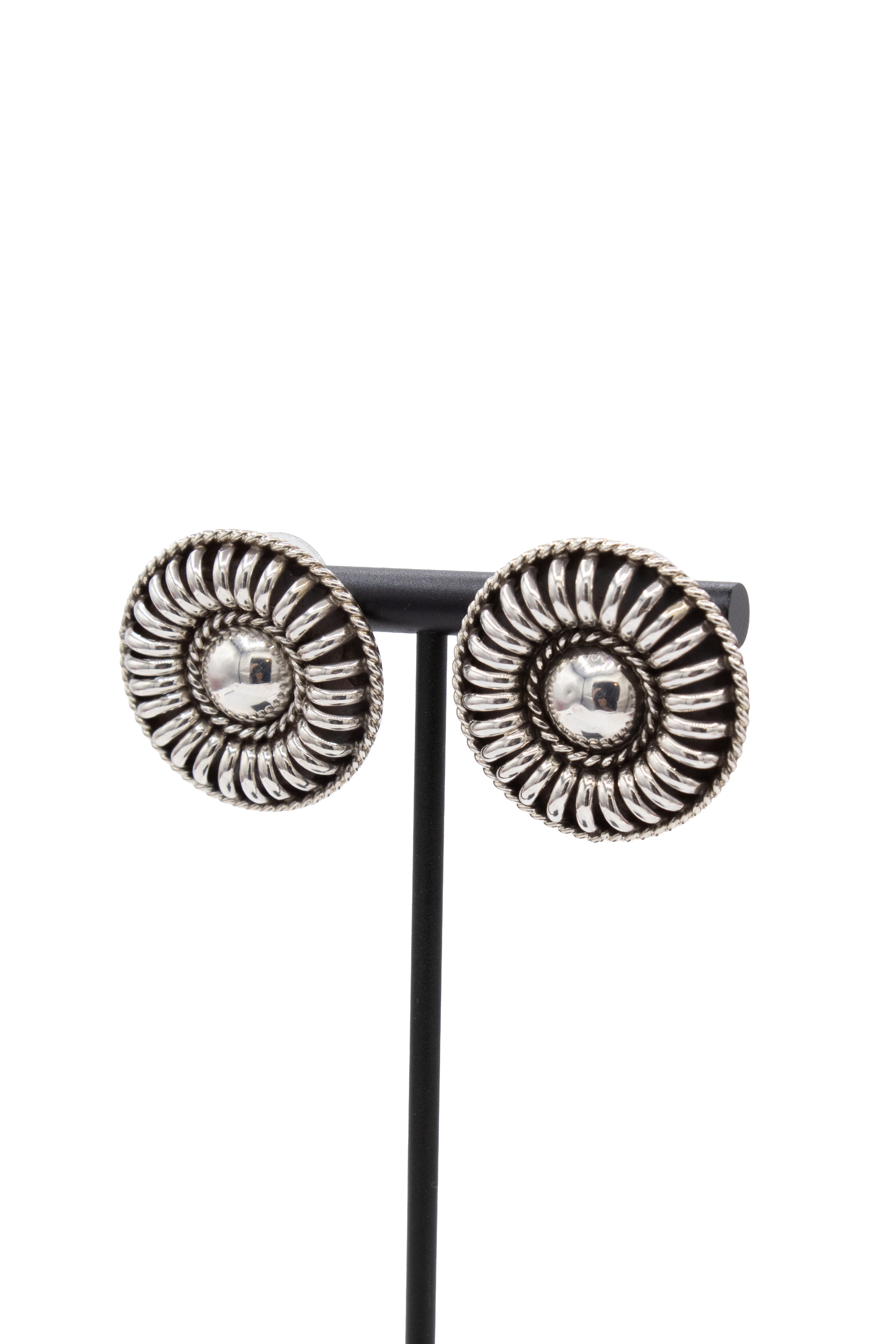 Sunflower Sterling Silver Earrings