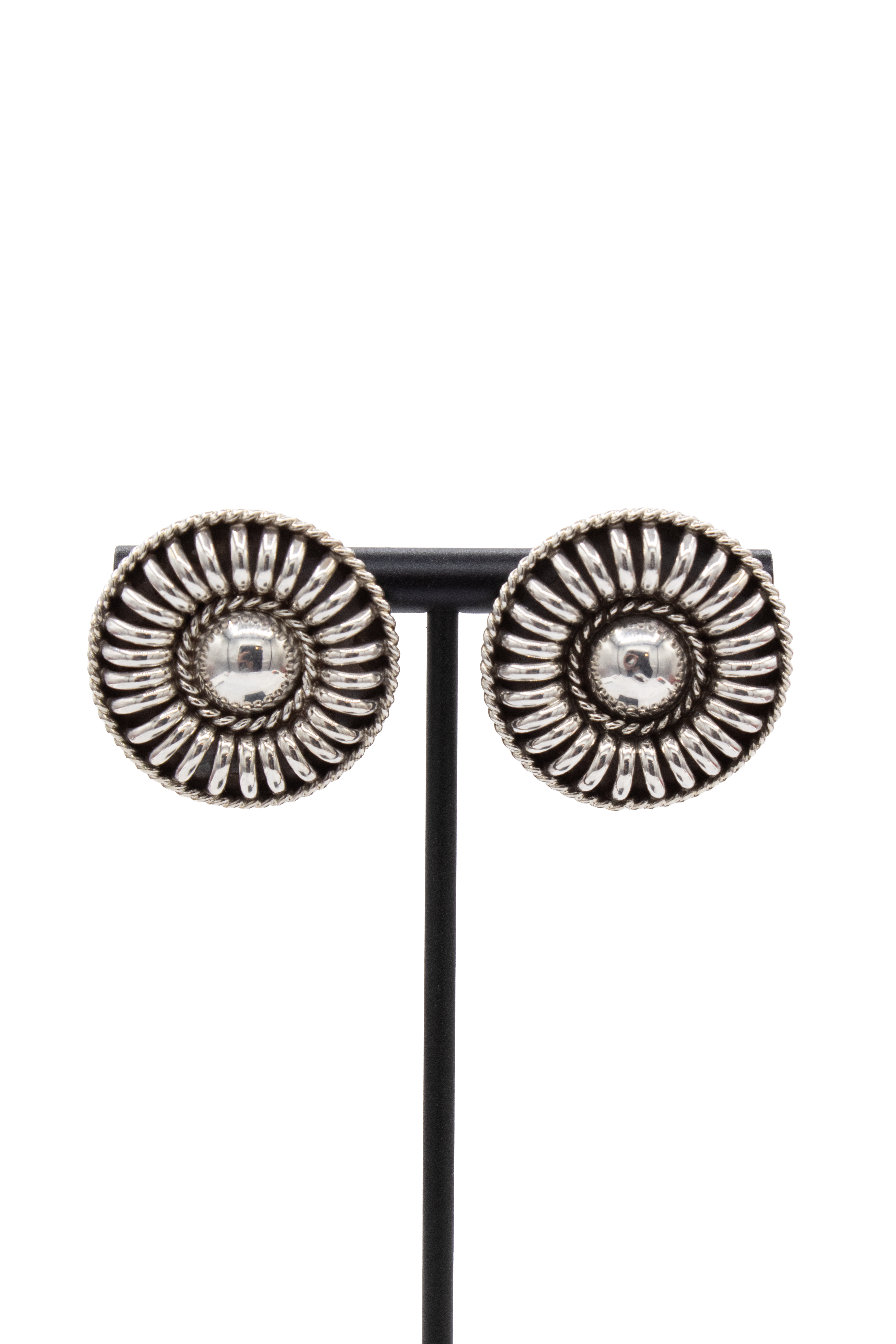 Sunflower Sterling Silver Earrings