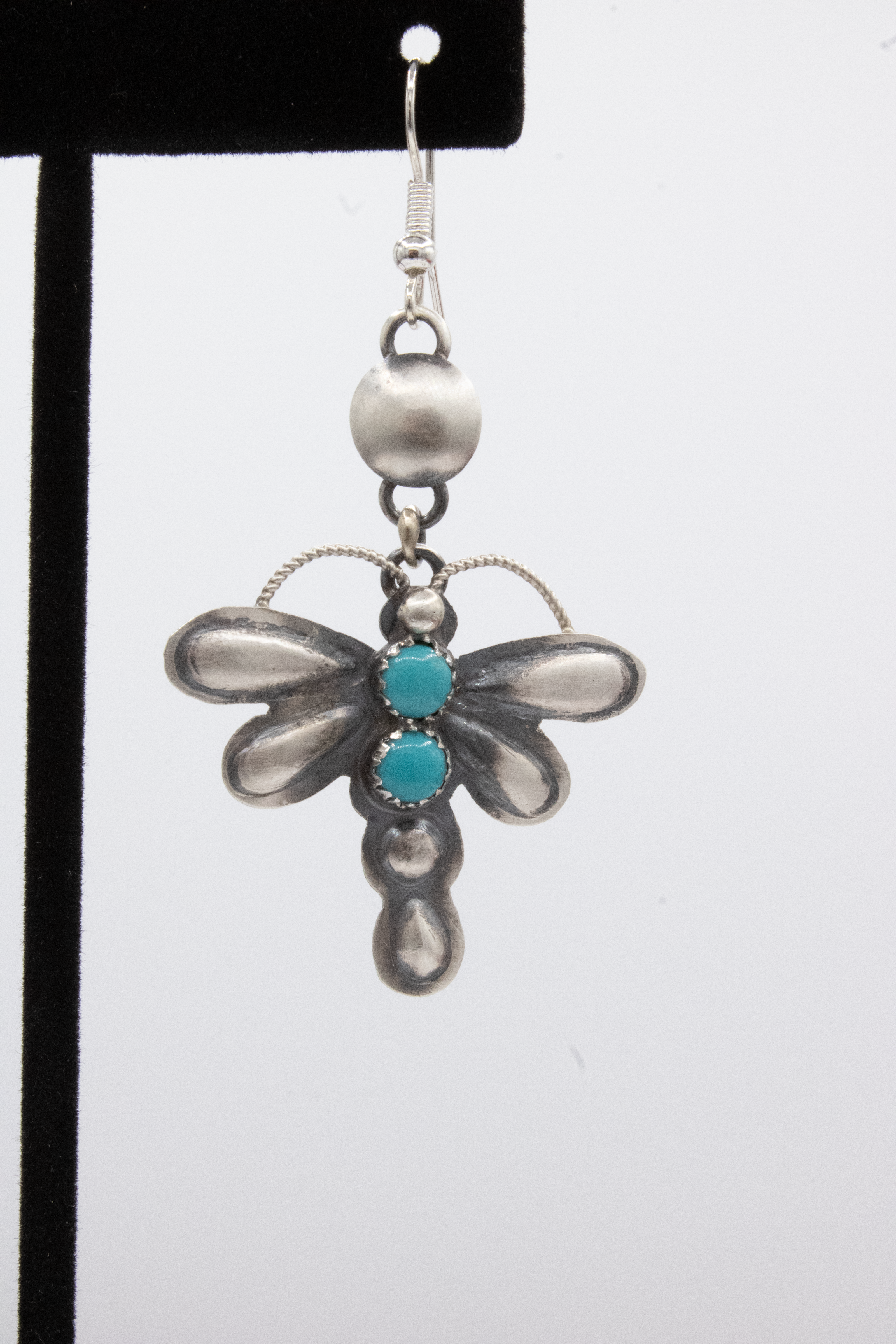 Dragonfly Concho Dangle Earrings