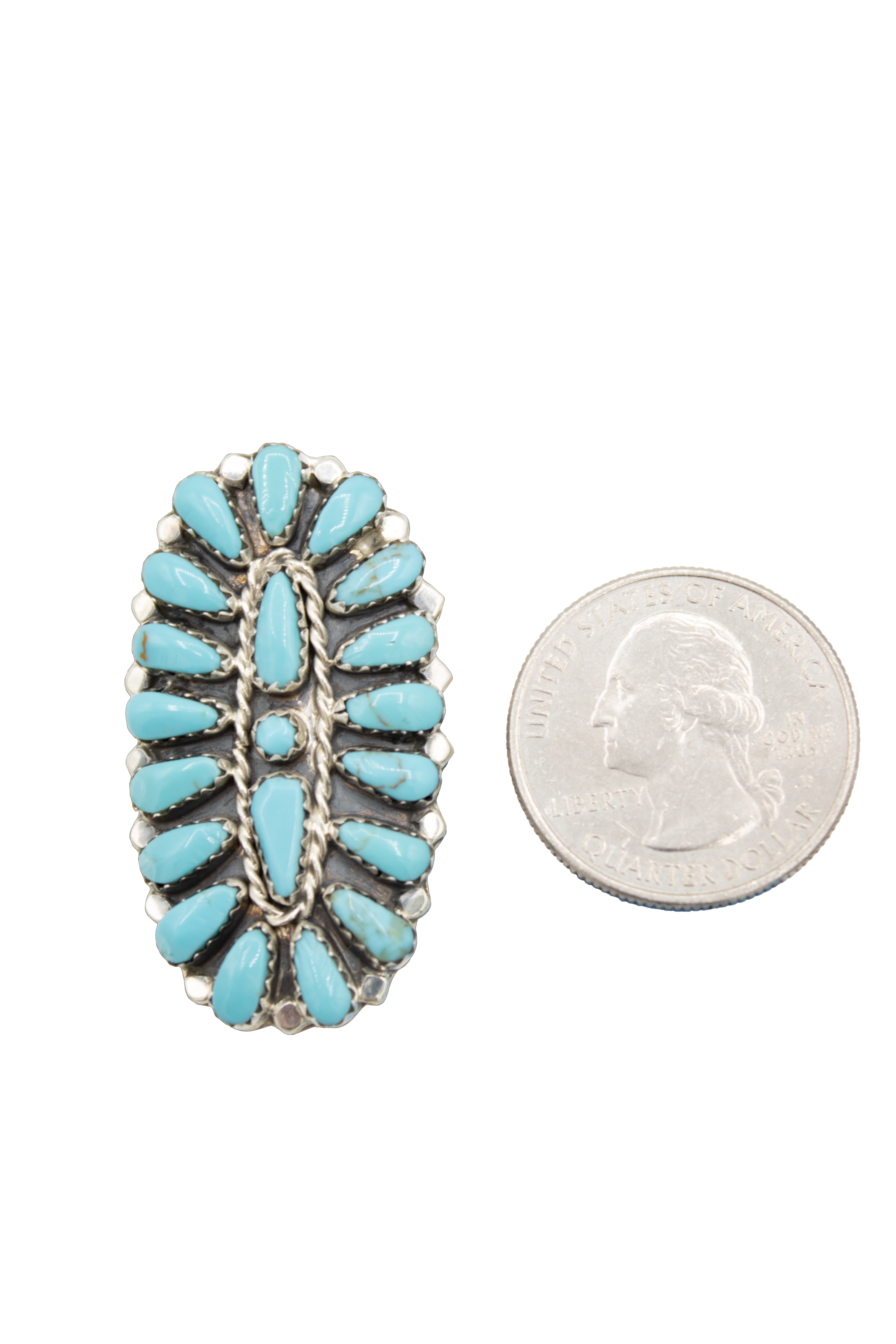 Kingman Turquoise Oval Cluster