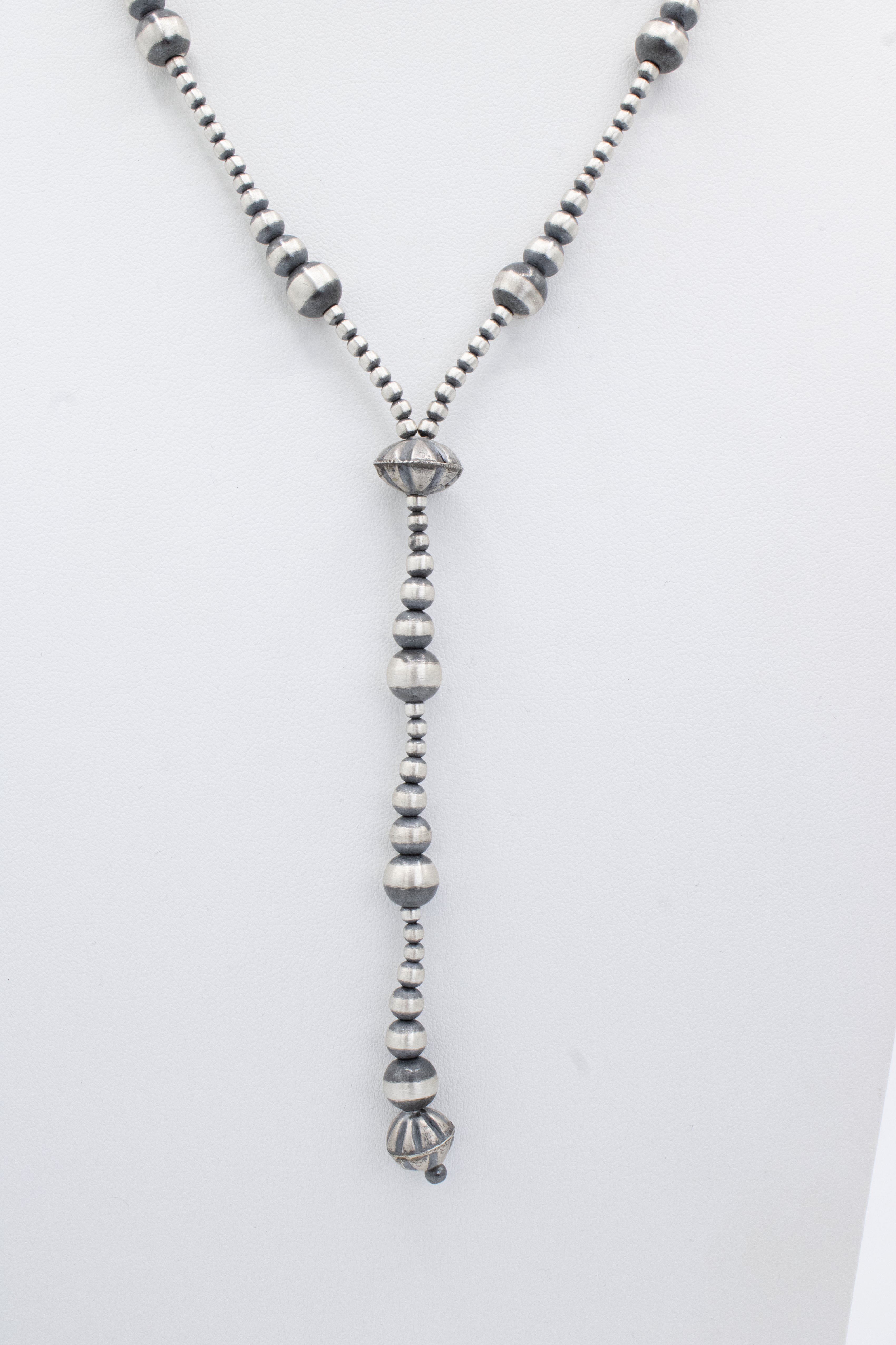 Lariat Machine Made Pearls Necklace