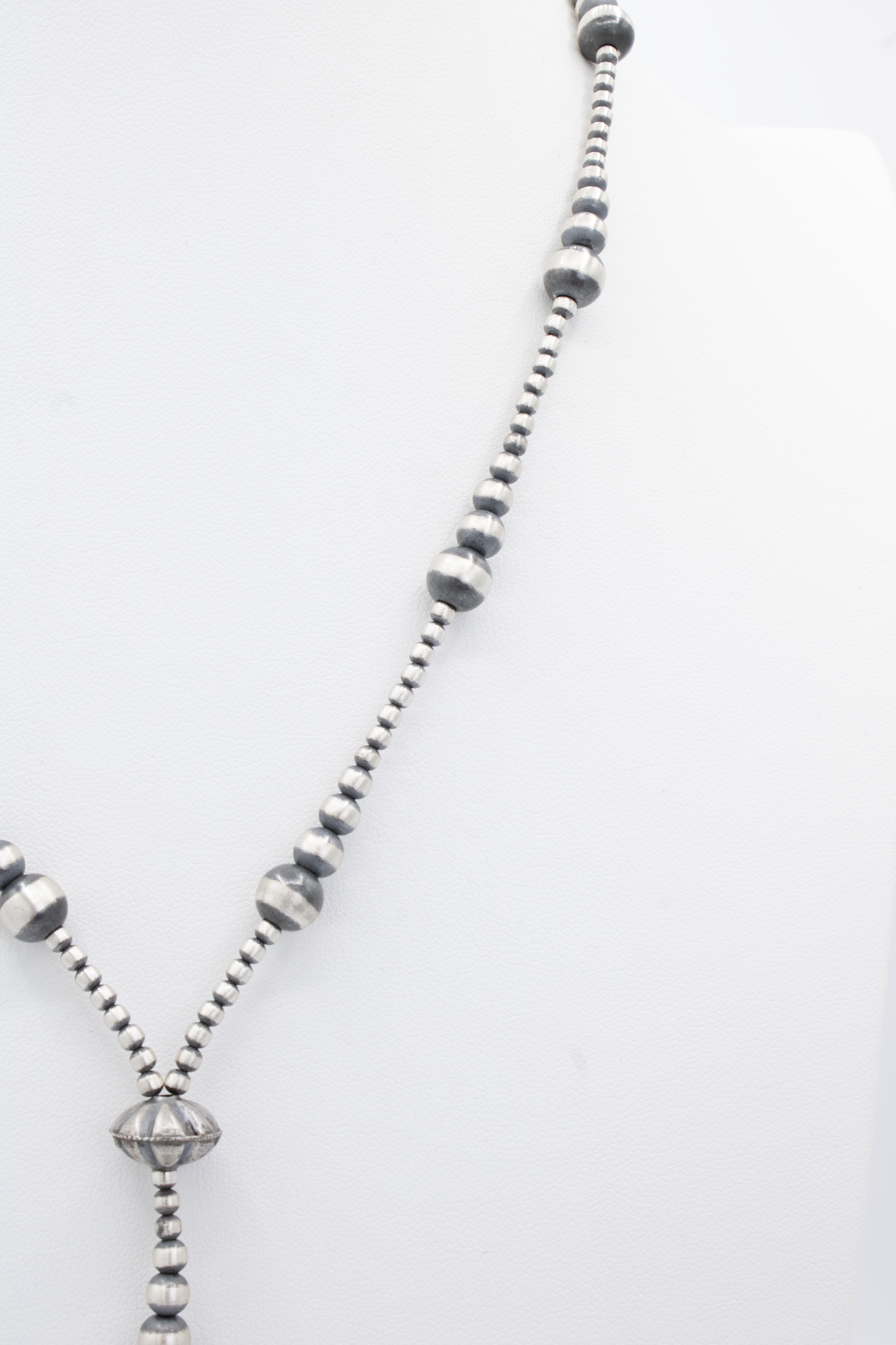 Lariat Machine Made Pearls Necklace