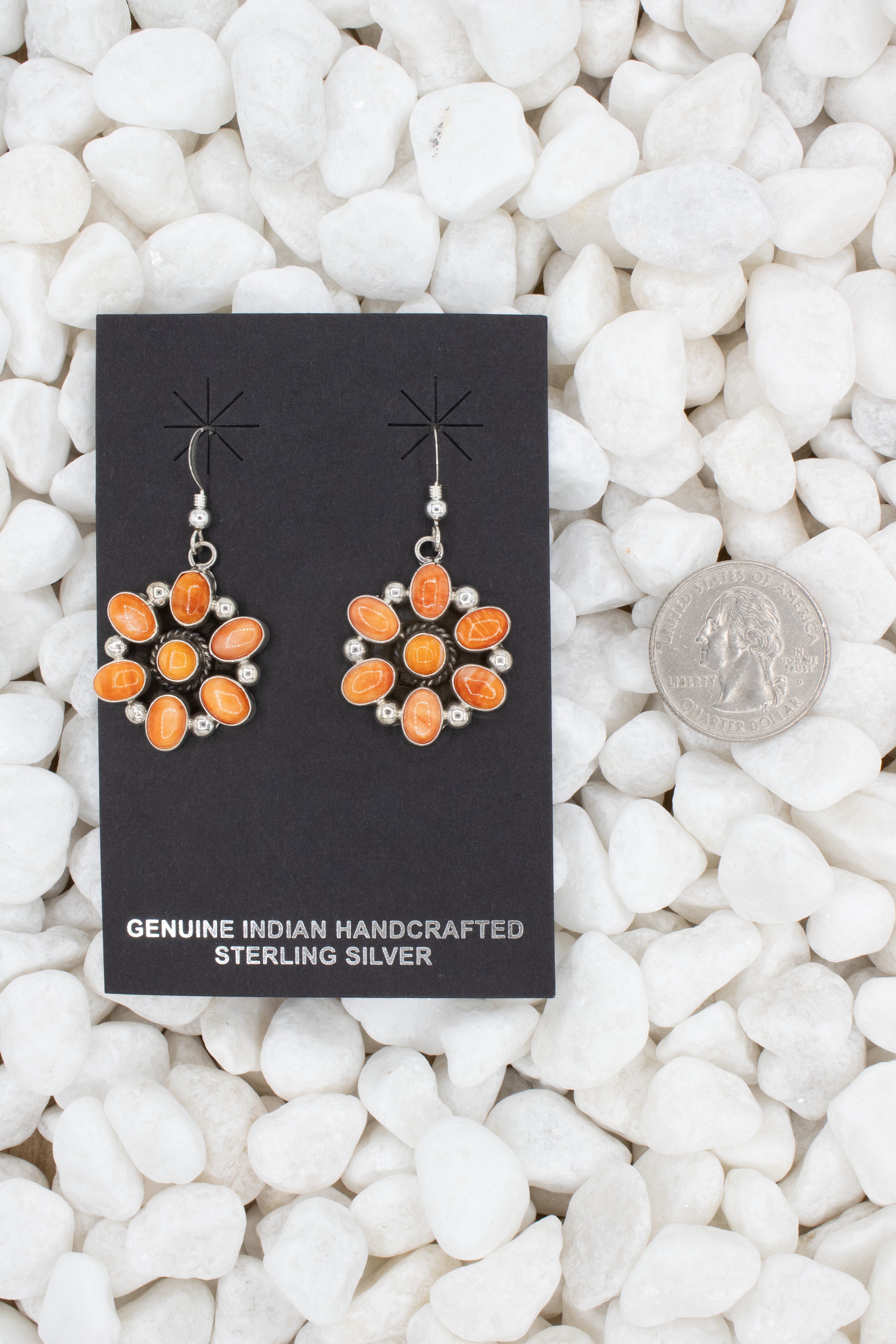 Orange Spiny Flower Dangle