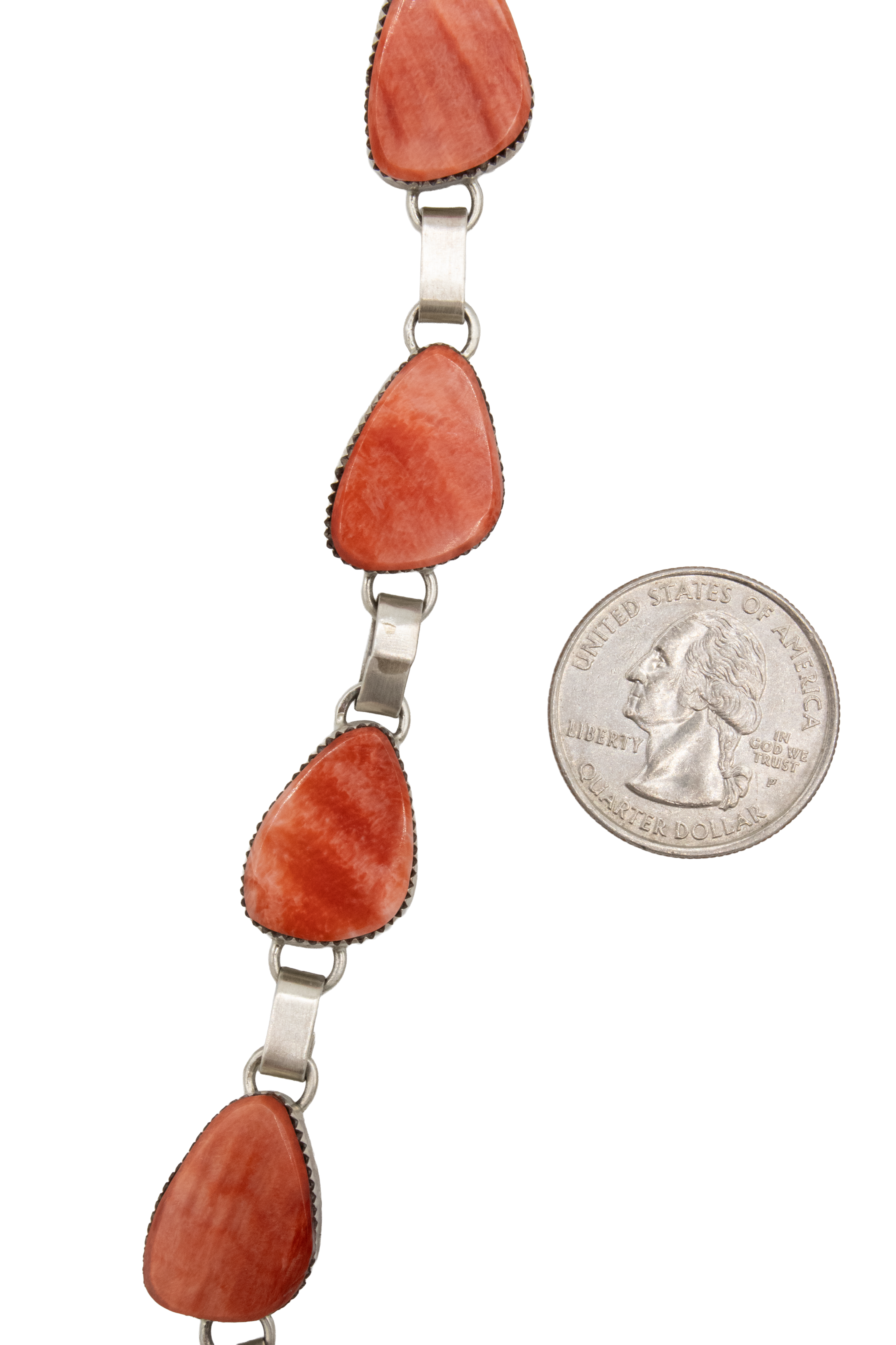 Red Spiny Chainlink Bracelet