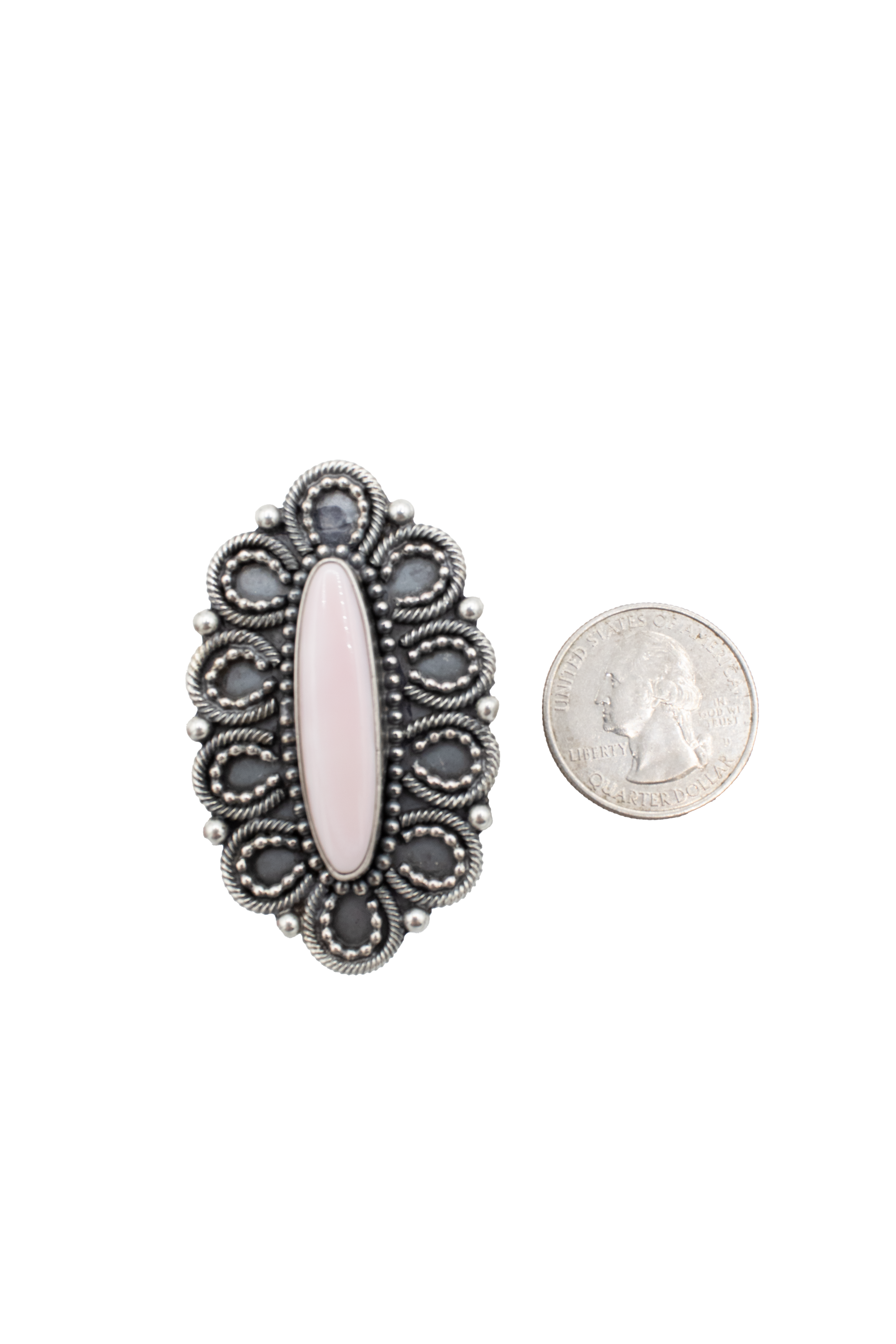 Horseshoe Pink Blush Ring