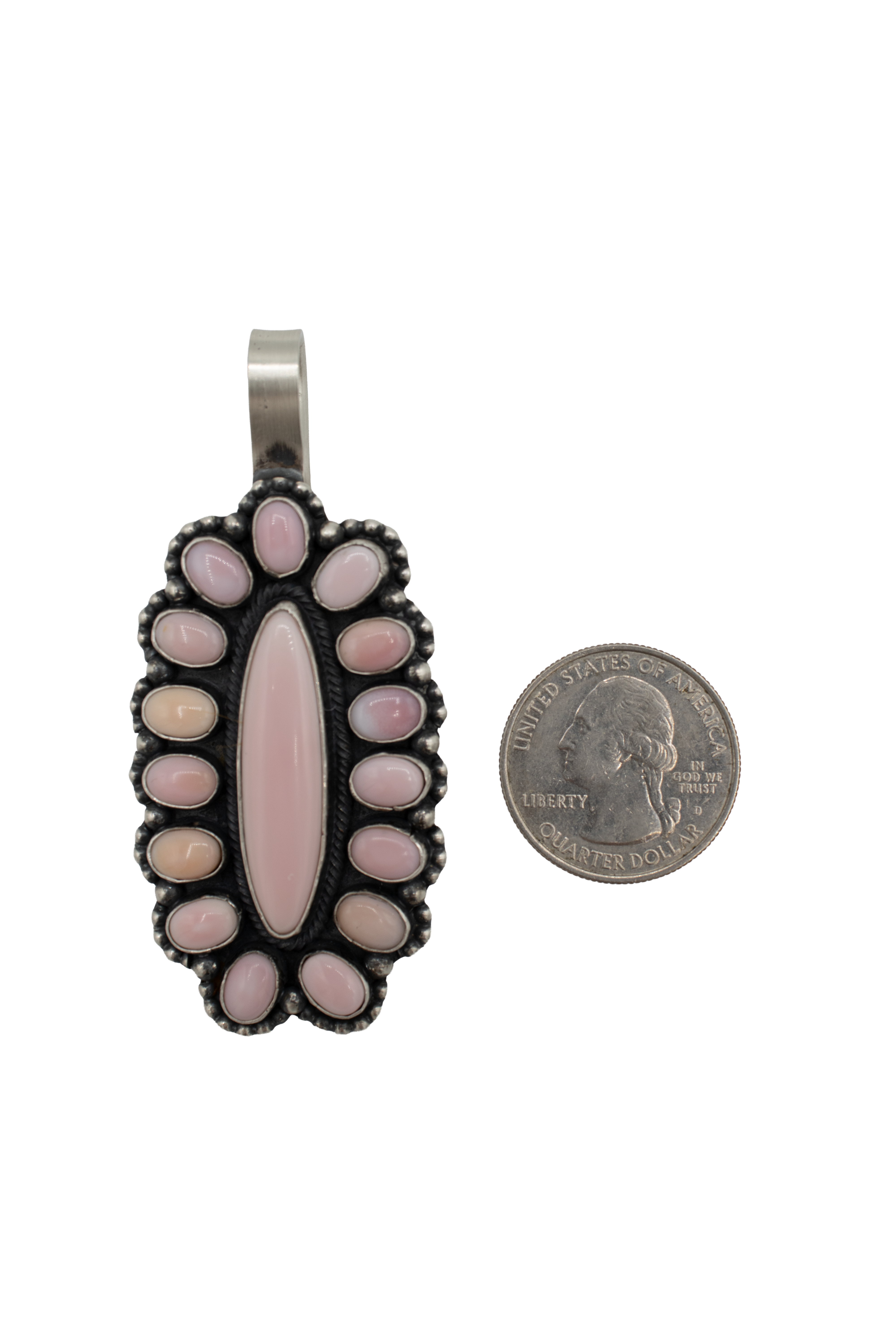 Pink Conch Cluster Pendant