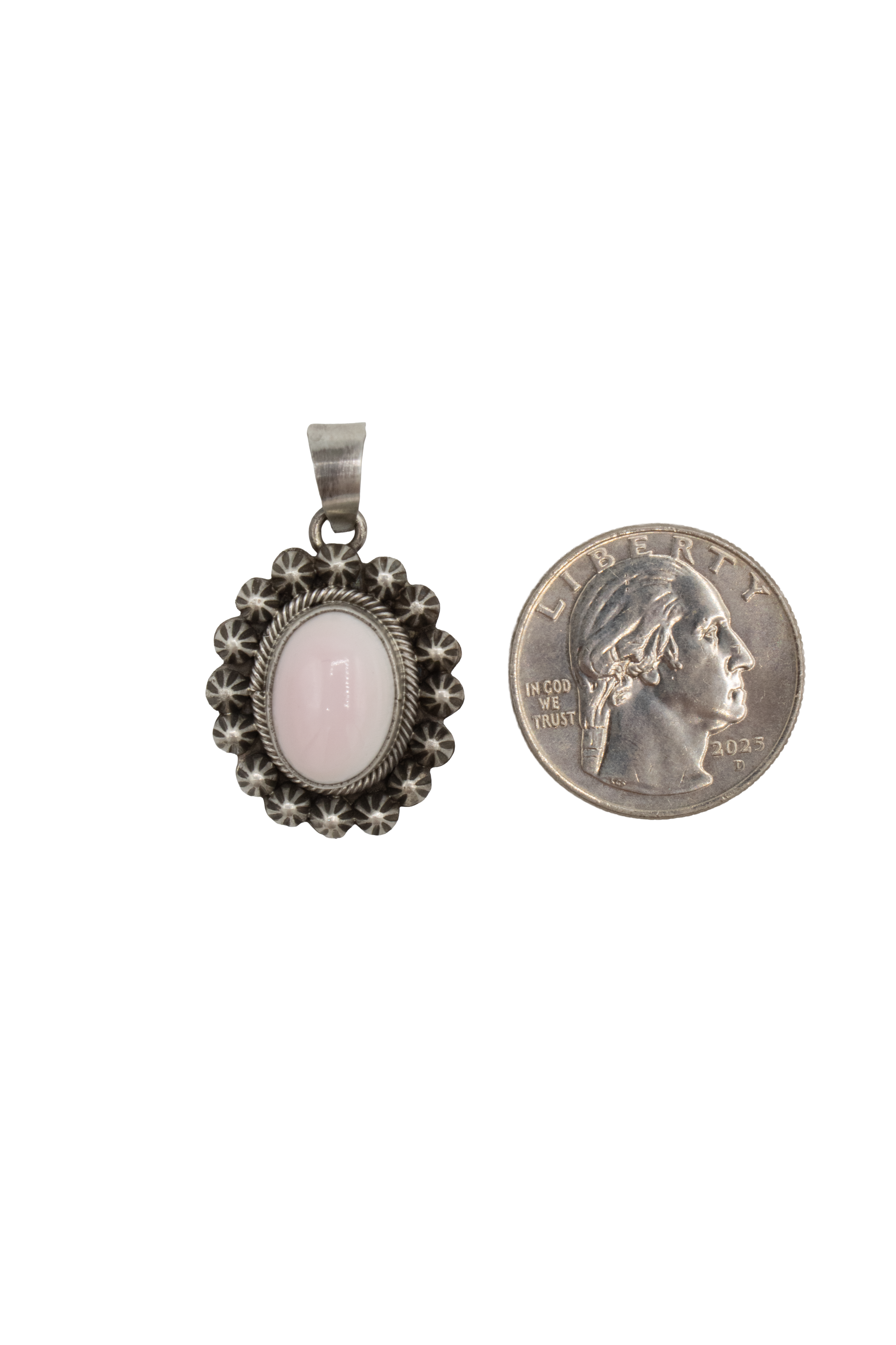 Pink Conch Starry Design Pendant