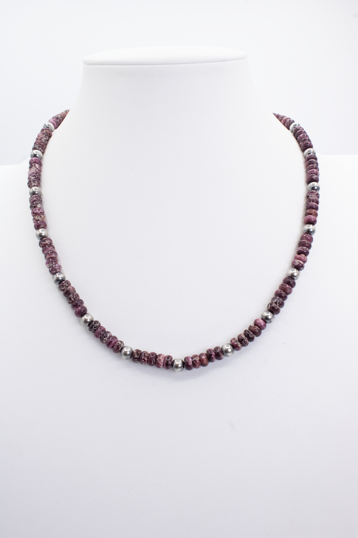 Purple Spiny Rondelle w/ Pearls