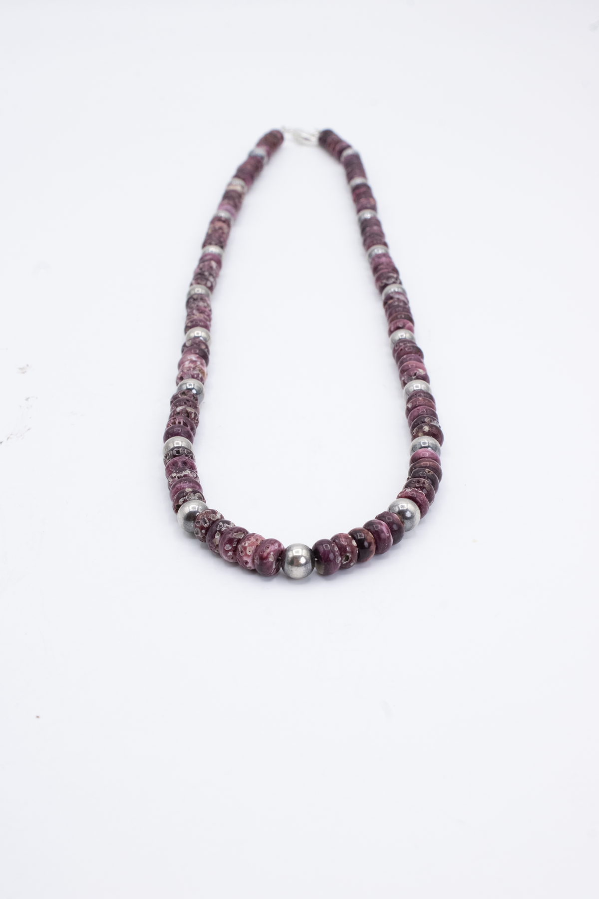 Purple Spiny Rondelle w/ Pearls