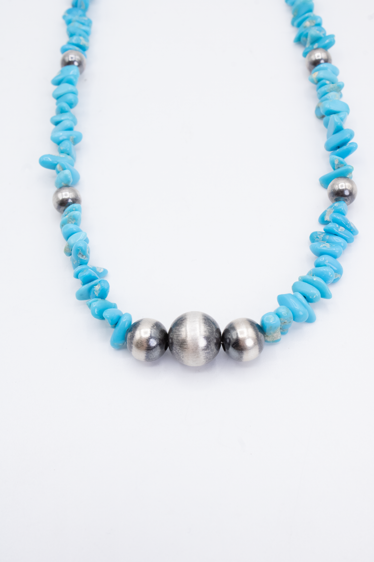 Sonoran Blue Turquoise Chips w/ Pearls