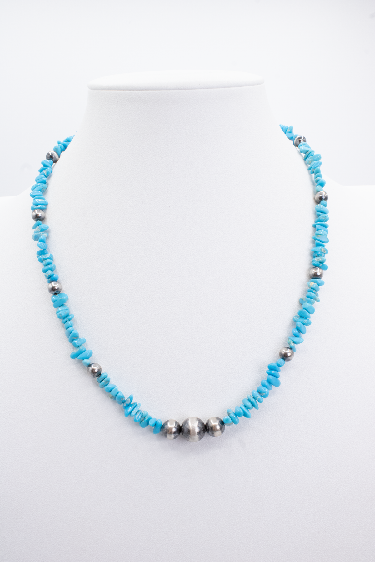 Sonoran Blue Turquoise Chips w/ Pearls